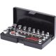 KS Tools Dugókulcs készlet 1/4" ( Műanyag koffer ) 4-13 mm 23 részes, 6 szög