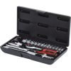 KS Tools Dugókulcs készlet 1/4" ( Műanyag koffer ) 4-14 mm 25 részes, 6 szög