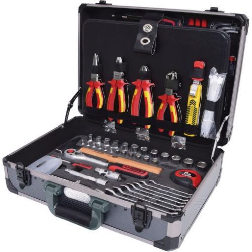 KS Tools Szigetelt szerszámkészlet, alu kofferben 128 részes 1000V (részben szigetelt)