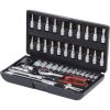KS Tools Dugókulcs készlet + rátuzo 1/4" ( Műanyag koffer ) 4-14 mm 46 részes, 6 szög