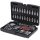 KS Tools Dugókulcs készlet + rátuzo 1/4" ( Műanyag koffer ) 4-14 mm 51 részes, 6 szög