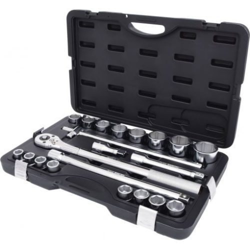 KS Tools Dugókulcs készlet 3/4" ( Műanyag koffer ) 19-50 mm 21 részes,  6 szög
