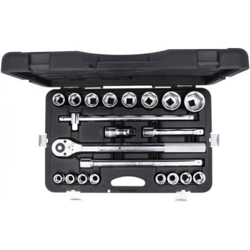 KS Tools Dugókulcs készlet 3/4" ( Műanyag koffer ) 19-50 mm 21 részes,  6 szög