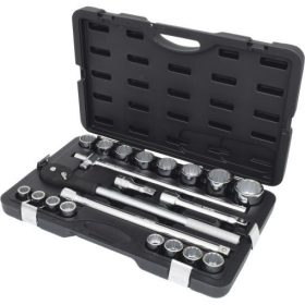   KS Tools Dugókulcs készlet 3/4" collos ( Műanyag koffer ) AF3/4"-2" 21 részes, 12 szög