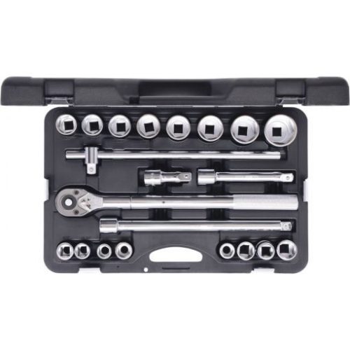 KS Tools Dugókulcs készlet 3/4" collos ( Műanyag koffer ) AF3/4"-2" 21 részes, 6 szög