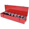 KS Tools Dugókulcs készlet 1" ( fém kazetta ) 36-80 mm 15 részes, 12 szög