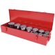 KS Tools Dugókulcs készlet 1" ( fém kazetta ) 36-80 mm 15 részes, 12 szög
