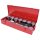 KS Tools Dugókulcs készlet 1" ( fém kazetta ) 36-80 mm 22 részes, 12 szög