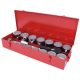 KS Tools Dugókulcs készlet 1" ( fém kazetta ) 36-80 mm 22 részes, 12 szög