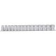 KS Tools Dugókulcs készlet 1/2", tartósínen 10-24 mm 15 részes, 12 szög