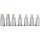 KS Tools Rátűzőkulcs készlet 1/2" hatszög, tartósínen 5-14 mm  7 részes, L= 55 mm