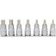 KS Tools Rátűzőkulcs készlet 1/2" hatszög, tartósínen 5-14 mm  7 részes, L= 55 mm