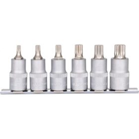   KS Tools Rátűzőkulcs készlet 1/2" XZN, tartósínen M 5-M14 6 részes L= 55 Méretek:M5-6-8-10-12-14