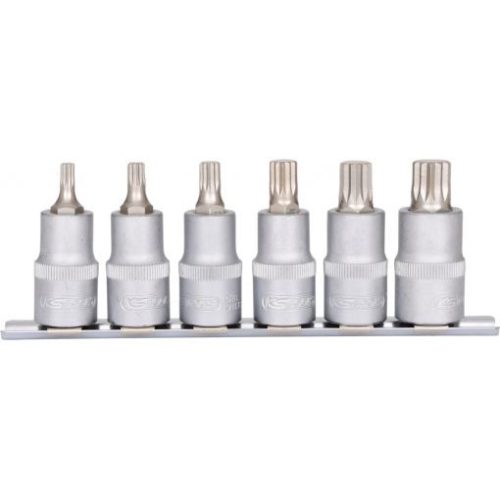 KS Tools Rátűzőkulcs készlet 1/2" XZN, tartósínen M 5-M14 6 részes L= 55 Méretek:M5-6-8-10-12-14