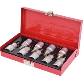   KS Tools Rátűzőkulcs készlet 1/2" TORX ( fém kazetta ) TX20-60 9 részes L= 55 mm