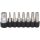 KS Tools Bit készlet, 1/4", rátuzo adapterrel 8 részes 5 sarkos TXBO IPR10-40