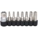 KS Tools Bit készlet, 1/4", rátuzo adapterrel 8 részes 5 sarkos TXBO IPR10-40