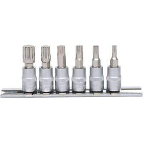   KS Tools Rátűzőkulcs készlet 1/4" XZN, tartósínen M 4- M10  6 részes, L=37