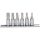 KS Tools Rátűzőkulcs készlet 1/4" XZN, tartósínen M 4- M10  6 részes, L=37