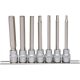 KS Tools Rátűzőkulcs készlet 3/8" hatszög, hosszú 4-12 mm L=110 mm 7 részes
