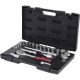 KS Tools Dugókulcs készlet 1/2" ( Műanyag koffer ) 10-32 mm 24 részes, 12 szög