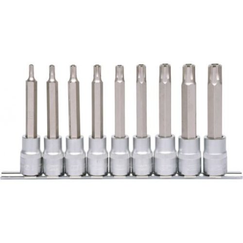 KS Tools Rátűzőkulcs készlet 1/2" RIBE BO, hosszú M 5-M14 9 részes L=110, tartósínen