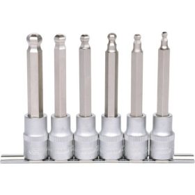   KS Tools Rátűzőkulcs készlet 1/2" hatszög hosszú, gömbvégű 5-12 mm  6 részes, L=110 mm
