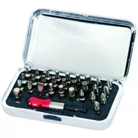   KS Tools Bit készlet, 1/4", gépi gyorsváltós befogóval 30 részes FL+SW+PH+PZ+TX