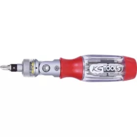   KS Tools Bit készlet, 1/4", csavarhúzó nyélben, racsnis 13 részes 3SW+3TX+3FL+4PH