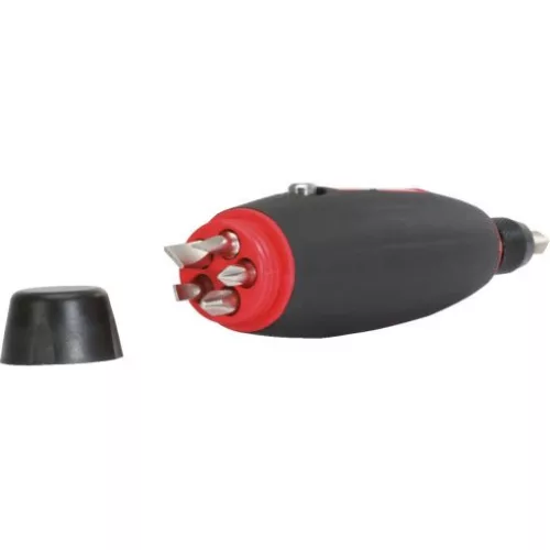 KS Tools Bit készlet, 1/4", csavarhúzó nyélben, racsnis 7 részes 3FL+3PH