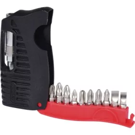   KS Tools Bit készlet, 1/4", kézi+gépi gyorsváltós befogóval 11 részes PH+PZ+FL