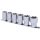 KS Tools Dugókulcs készlet 1/2" TORX-E-PLUS, tartósínen EPL22-32 6 részes