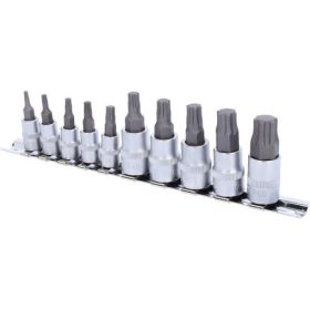   KS Tools Rátűzőkulcs készlet 1/4"+3/8" TORXPLUS TX10-60 IP 10 részes