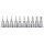 KS Tools Rátűzőkulcs készlet 3/8" TORX, tartósínen TX10-55 L=50mm 10 részes