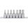 KS Tools Rátűzőkulcs készlet 3/8" hatszög 4-12 mm L= 50 mm 7 részes