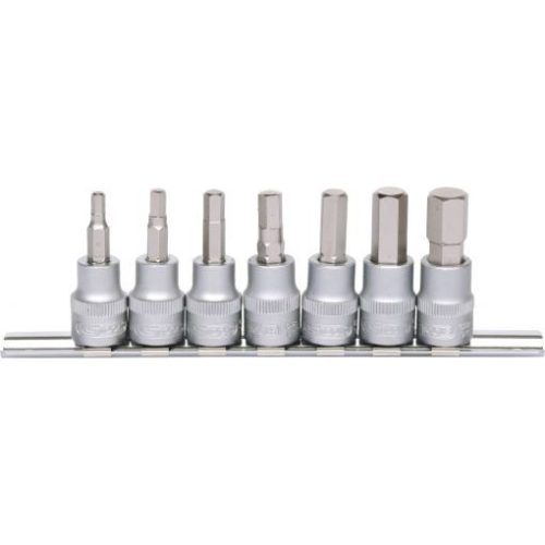 KS Tools Rátűzőkulcs készlet 3/8" hatszög 4-12 mm L= 50 mm 7 részes