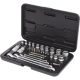 KS Tools Dugókulcs készlet + rátuzo 1/4"+3/8"+1/2" TORX-E E 5-E20/TX10-TX60 31 részes