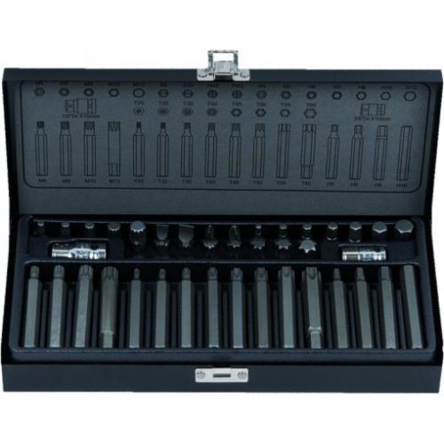 KS Tools Bit készlet, 10mm-es, rátuzo adapterrel 42 részes TX+PH+SW+FL+XZN