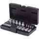 KS Tools Dugókulcs készlet + rátuzo 1/4" (Műanyag koffer ) E 4-E20/TX 8-60 21 részes