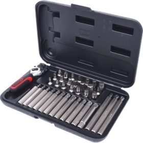   KS Tools Bit készlet, 1/4", rátuzo adapterrel 37 részes TX+PH+SW+FL+XZN