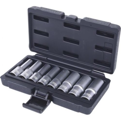 KS Tools Dugókulcs készlet 1/2" TORX-E hosszú (műa. koffer) E10-24 8 részes