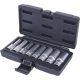 KS Tools Dugókulcs készlet 1/2" TORX-E hosszú (műa. koffer) E10-24 8 részes