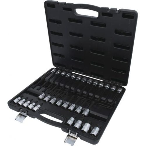 KS Tools Rátűzőkulcs készlet 1/2" hatszög, rövid/ hosszú 5-19 mm  30 részes, L=55/100/140/200 mm