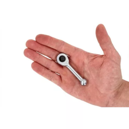 KS Tools Racsnis hajtókar, 1/4", átnyomós MINI 75mm, szabadonfutó racsni mechanizmus