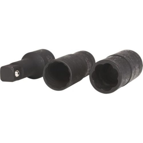 KS Tools Sérült fejű csavar ( anya ) kihajtó készlet 1/2" 3 részes 17+19 mm+toldószár