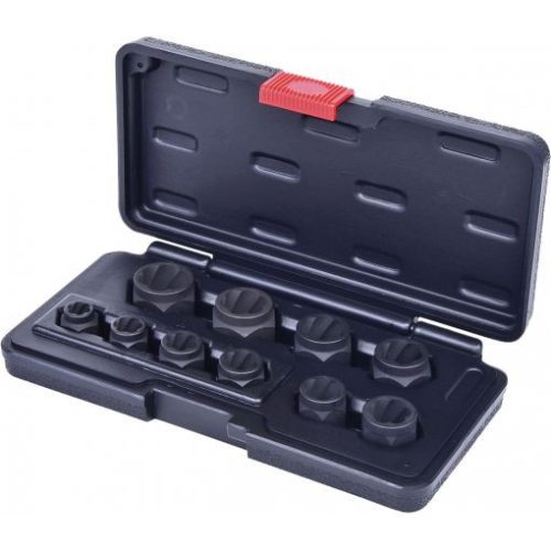KS Tools Sérült fejű csavar ( anya ) kihajtó készlet 3/8" 10 részes,  9-19 mm