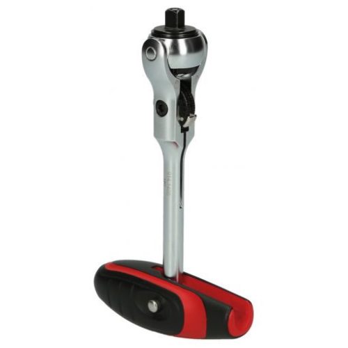 KS Tools Racsnis hajtókar 1/4", irányváltós, MODIFIX 165 mm, Z=72  (0+90°-ban dönthető)