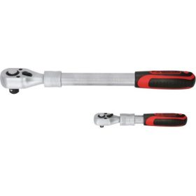   KS Tools Racsnis hajtókar készlet, 1/4"+1/2", teleszkópos 2 részes   Z=72/5°