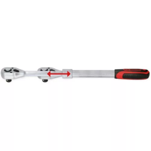 KS Tools Racsnis hajtókar készlet, 1/4"+1/2", teleszkópos 2 részes   Z=72/5°