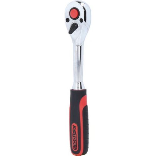 KS Tools Racsnis hajtókar 3/8" irányváltós, gyors kioldós 200 mm, Z=72/5° CHROMEplus
